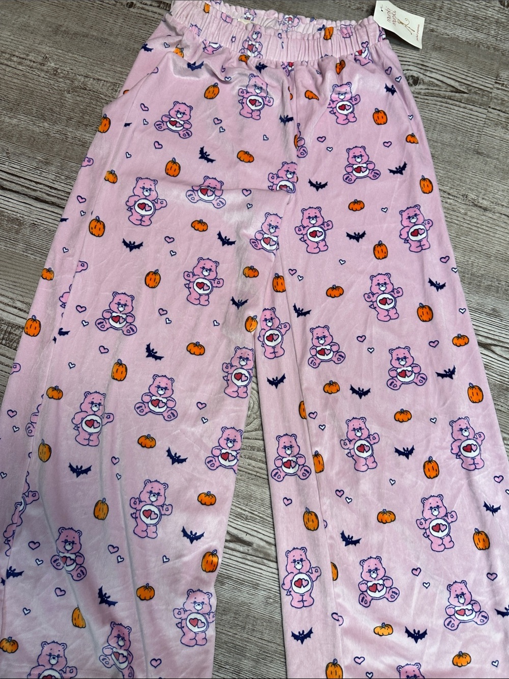 Care Bears Pink Halloween Bear Print Pajama Pants - Picture 6 of 6